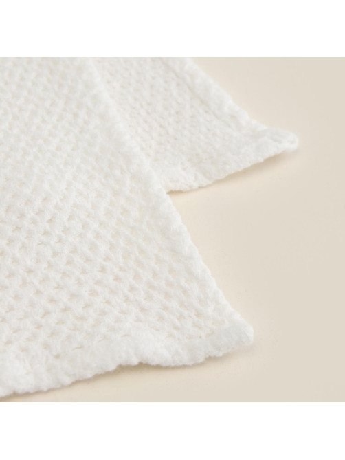 Полотенце кухонное SL HOME Linen, белое, однотонное, 38×65 см