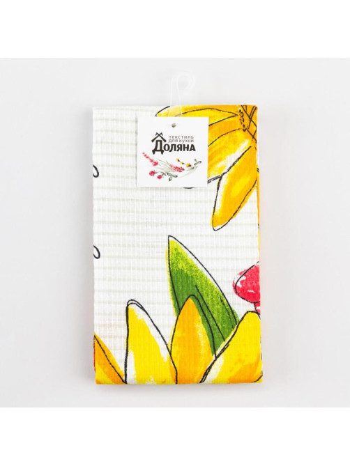 Полотенце кухонное Доляна Happiness looks 35×60 см, 100% хлопок, 160 г/м²