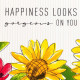 Набор полотенец кухонных «Доляна» Happiness looks, 35×60 см - 2 шт., хлопок 100%