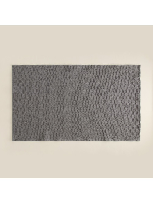 Полотенце кухонное SL HOME Linen, серое, однотонное, 38×65 см