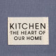 Полотенце кухонное «Этель» Kitchen, 40×73 см, хлопок 100%, саржа 220 г/м², синее