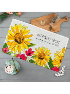 Полотенце кухонное Доляна Happiness looks 35×60 см, 100% хлопок, 160 г/м²