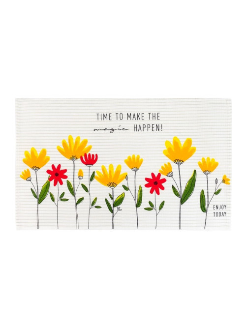 Набор полотенец кухонных «Доляна» Happiness looks, 35×60 см - 2 шт., хлопок 100%