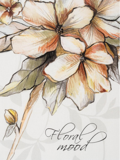 Полотенце «Этель» Floral mood, 40×73 см, 100% хлопок, репс 210 г/м²