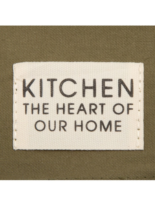 Полотенце кухонное «Этель» Kitchen, 40×73 см, хлопок 100%, саржа 220 г/м², зелёное