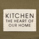 Полотенце кухонное «Этель» Kitchen, 40×73 см, хлопок 100%, саржа 220 г/м², зелёное