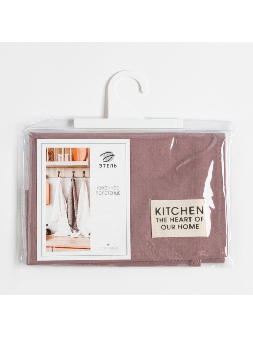Полотенце кухонное «Этель» Kitchen, 40×73 см, хлопок 100%, саржа 220 г/м², сиреневое