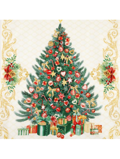 Полотенце кухонное новогоднее «Этель» Golden Christmas 40×73 см, 100% хлопок, саржа 190 г/м²