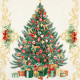 Полотенце кухонное новогоднее «Этель» Golden Christmas 40×73 см, 100% хлопок, саржа 190 г/м²
