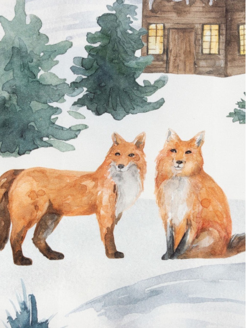 Полотенце кухонное новогоднее «Этель» Forest animals, 40×73 см, 100% хлопок, саржа 190 г/м²