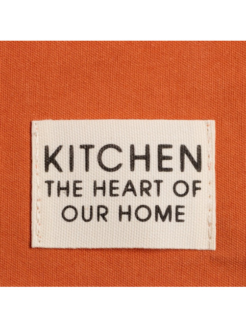 Полотенце кухонное «Этель» Kitchen, 40×73 см, хлопок 100%, саржа 220 г/м², оранжевое