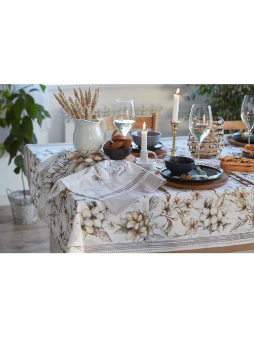 Полотенце «Этель» Floral mood, 40×73 см, 100% хлопок, репс 210 г/м²