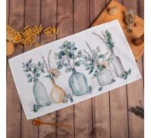 Полотенце «Этель» Flower mood, 40×73 см, 100% хлопок, репс 210 г/м²