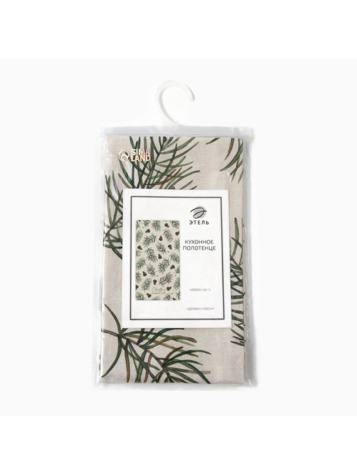 Полотенце кухонное новогоднее «Этель» Christmas tree 40×73 см, 100% хлопок, саржа 190 г/м²