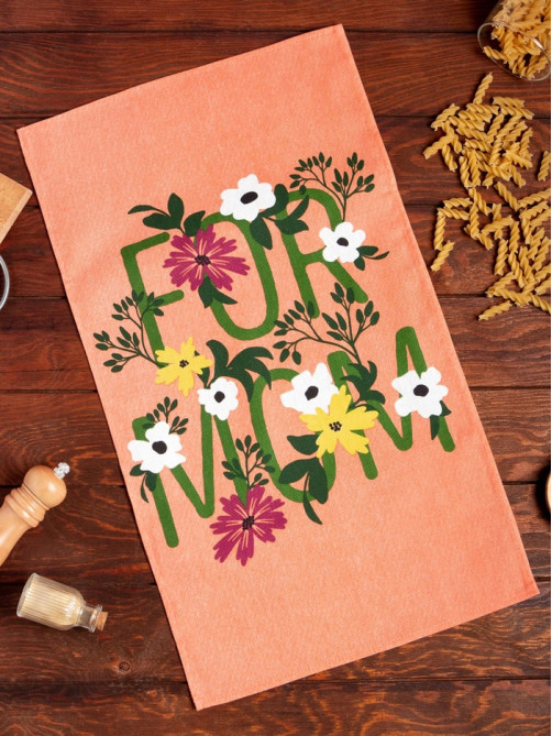 Кухонное полотенце «Доляна» For mom, 35×60 см, 100% хлопок, 160 г/м²