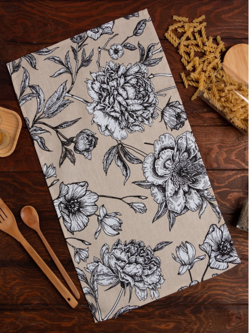 Кухонное полотенце «Доляна» Blooming garden, 35×60 см 100% хлопок,164 г/м²