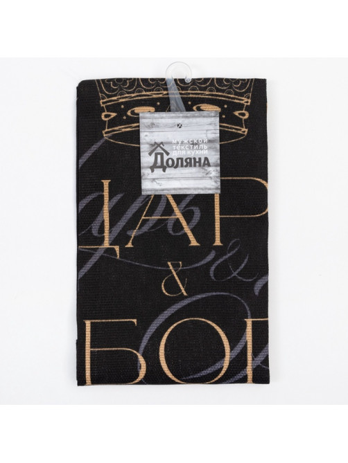 Кухонное полотенце «Доляна. Царь», 35×60 см, 100% хлопок, 160 г/м²