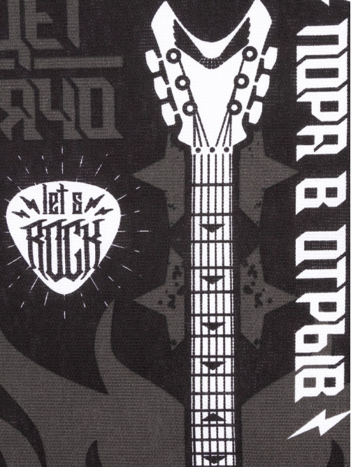 Набор кухонных полотенец Доляна Rock'n'roll, 35×60 см-4 шт., 100% хлопок