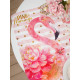 Полотенце «Этель» Pink flamingo 40×67 см, 100% хлопок, саржа 190 г/м²