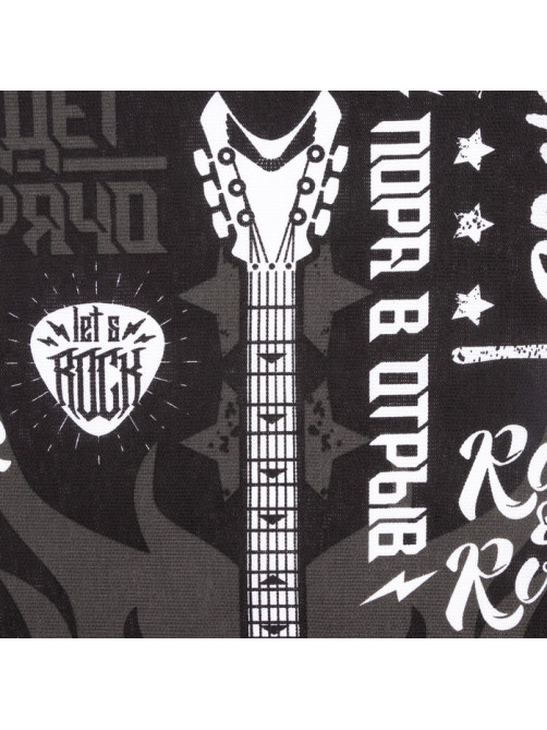 Набор кухонных полотенец Доляна Rock'n'roll, 35×60 см-4 шт., 100% хлопок