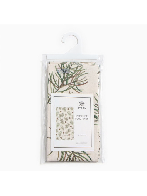 Полотенце кухонное новогоднее «Этель» Christmas tree 40×73 см, 100% хлопок, саржа 190 г/м²