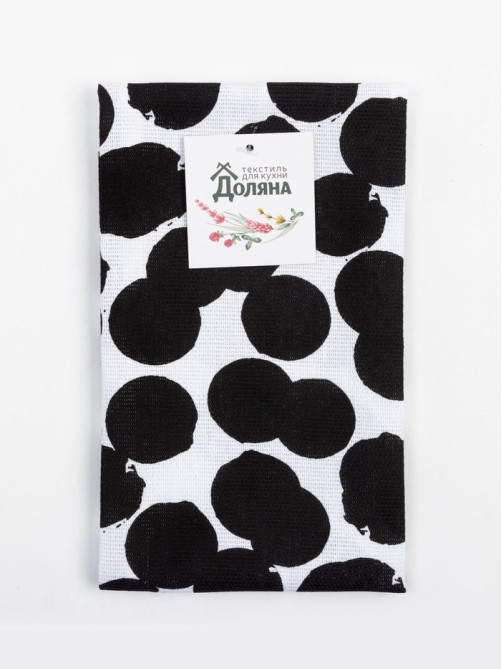 Кухонное полотенце «Доляна. Горох», 35×60 см, 100% хлопок, 160 г/м²