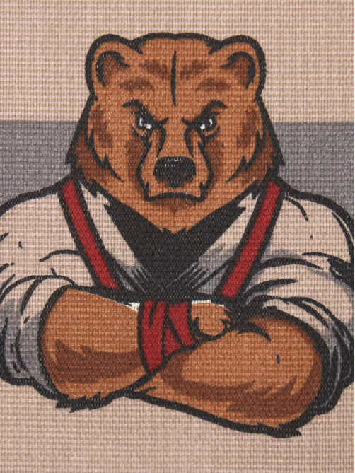 Кухонное полотенце «Доляна. Защитник», 35×60 см, рогожка, 100% хлопок, 160 г/м²