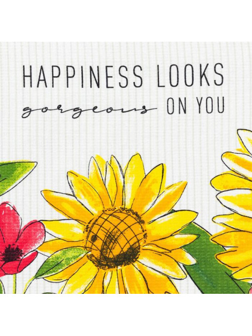 Полотенце кухонное Доляна Happiness looks 35×60 см, 100% хлопок, 160 г/м²