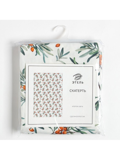 Скатерть «Этель» Berry garden 149×180 см, 100% хлопок, репс 210 г/м²