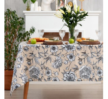 Скатерть «Доляна» Blooming garden, 144×180 см, 100% хлопок, 164 г/м²