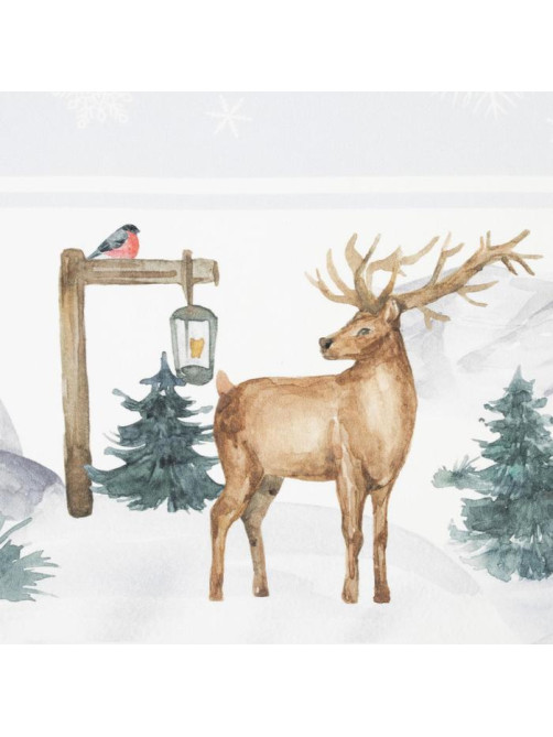 Скатерть новогодняя «Этель» Forest animals, 150×180 ±2 см с ГМВО, 100% хлопок, саржа 190 г/м²