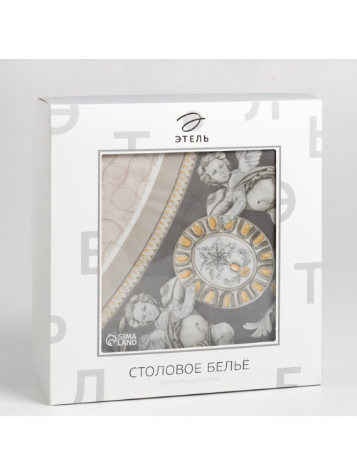 Скатерть «Этель» Classic style, d=150 см ±3 см, 100% хлопок, саржа 190 г/м², с ВГМО