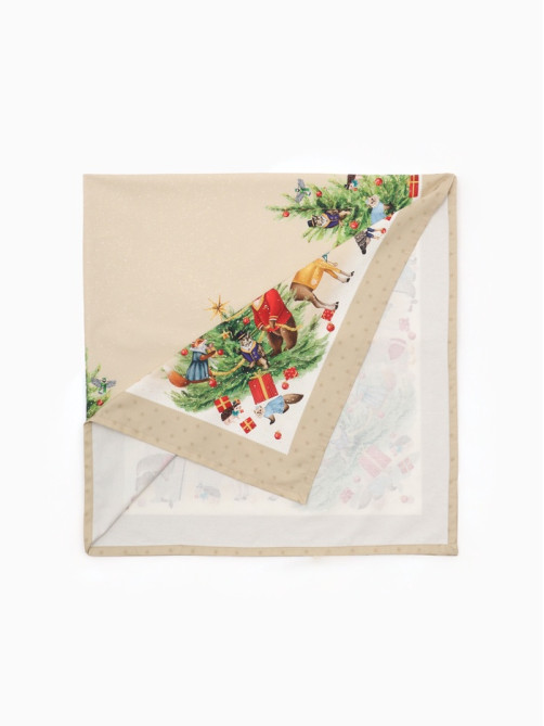 Скатерть новогодняя «Этель» Noble Christmas, 150×180±2 см с ГМВО, 100% хлопок, саржа 190 г/м²