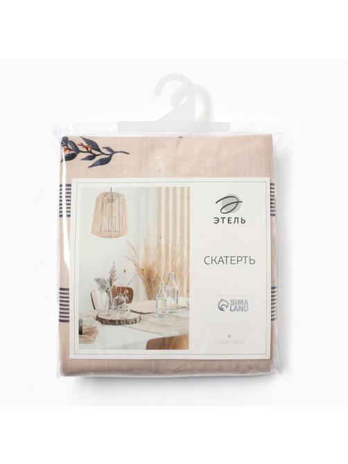 Скатерть «Этель» Leaves, 149×220 см, 100% хлопок, репс 220 г/м²