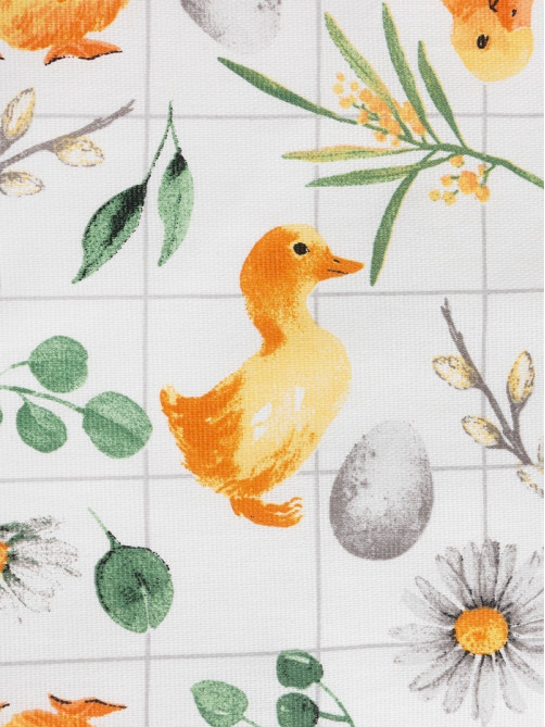 Скатерть Доляна Duckling, 149×220 см, 100% хлопок, рогожка 164 г/м²