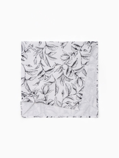 Скатерть «Доляна» Plant leaves, 146×180 см, 100% хлопок, рогожка 164 г/м²