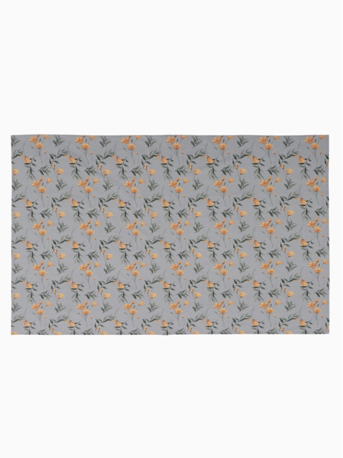 Скатерть «Этель» Yellow poppies 149×250 см, 100% хлопок, репс 210 г/м²