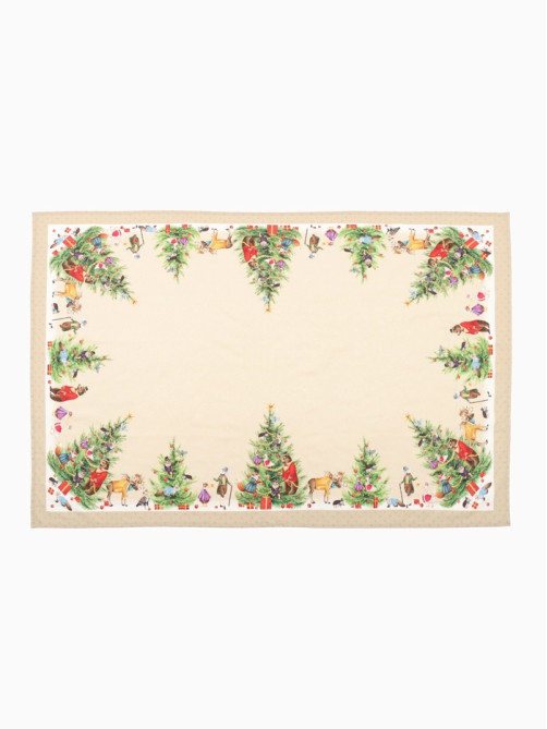Скатерть новогодняя «Этель» Noble Christmas, 150×180±2 см с ГМВО, 100% хлопок, саржа 190 г/м²
