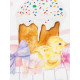 Скатерть «Этель» Spring easter, d=214 см ±3 см, 100% хлопок, саржа 190 г/м²