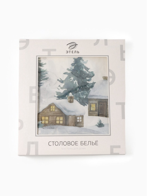 Скатерть новогодняя «Этель» Forest animals, скатерть 150×220±3 см с ГМВО, 100% хлопок, саржа 190 г/м²