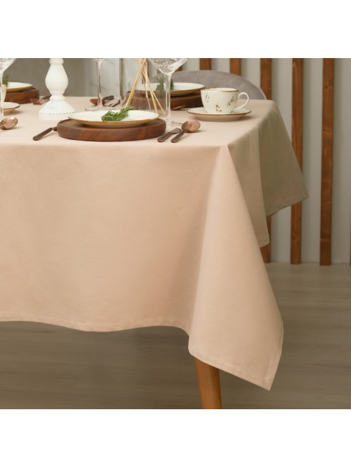 Скатерть «Этель» Kitchen, 150×180 см, 100% хлопок, саржа 220 г/м², бежевая