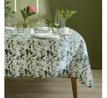 Скатерть «Доляна» Apple flowers, 146×250 см, 100% хлопок, рогожка 164 г/м²