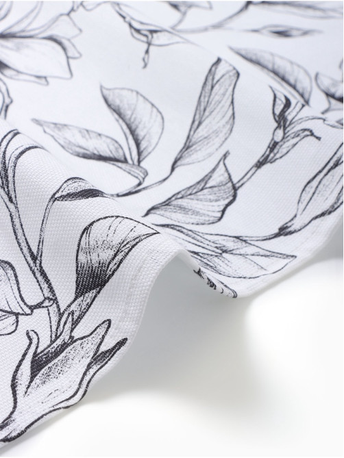Скатерть «Доляна» Plant leaves, 146×180 см, 100% хлопок, рогожка 164 г/м²