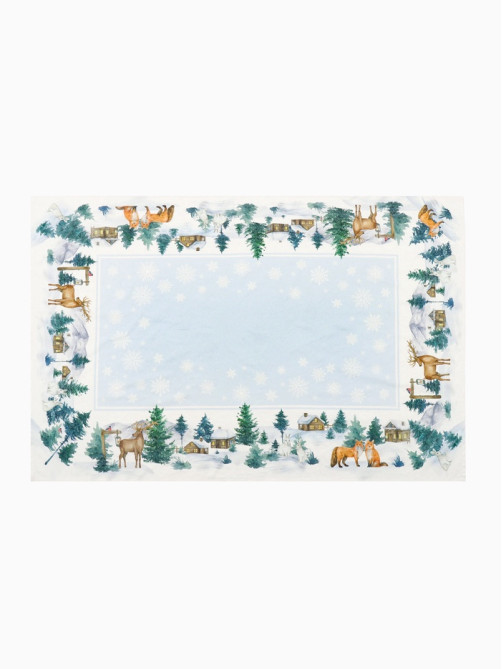 Скатерть новогодняя «Этель» Forest animals, скатерть 150×220±3 см с ГМВО, 100% хлопок, саржа 190 г/м²