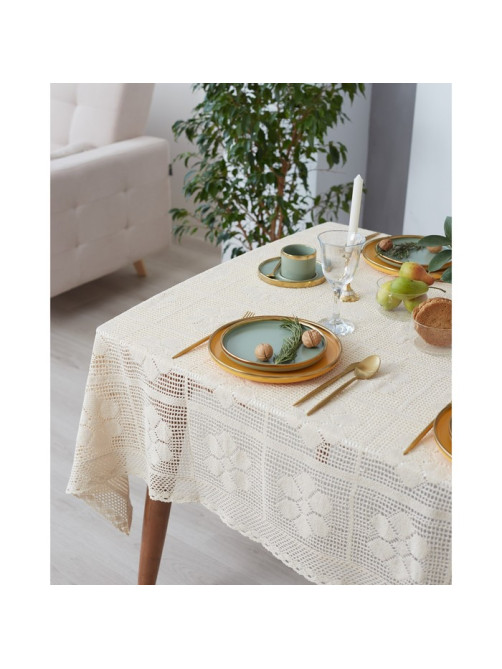 Скатерть «Этель. Ажур» Vintage collection, 85×85±5 см