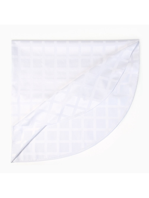 Скатерть «Этель» Geometry 150×220±3 см, 192 г/м², хлопок с ВГМО, белая