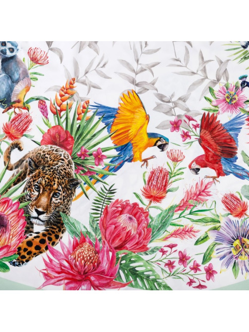 Скатерть «Этель. Экзотический сад», d=220±3 см, 100% хлопок, саржа 190 г/м²