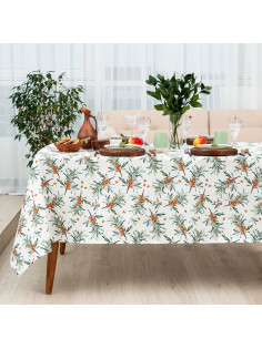Скатерть «Этель» Berry garden 149×250 см, 100% хлопок, репс 210 г/м²