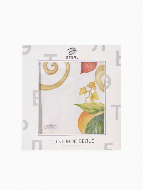 Скатерть «Этель» Southern fruits, d=215 см с ГМВО, 100% хлопок, саржа 190 г/м²