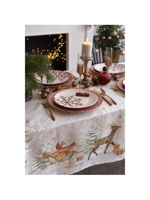 Скатерть новогодняя «Этель» Christmas forest, 150×220 ±3 см с ГМВО, 100% хлопок, 190 г/м²